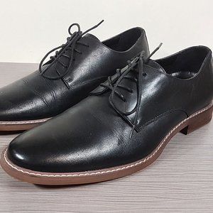 The Rail Everett Plain Toe Derby, Black Leather, Mens Size 8-8.5 / 42